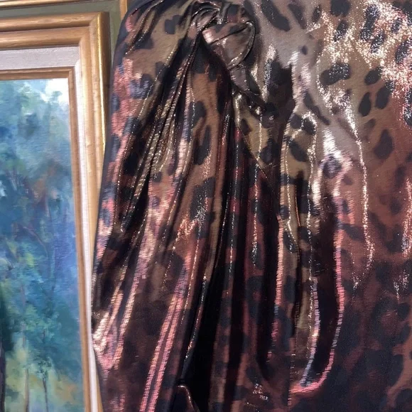 NEW $2,825 POP Animal PRINT VERSACE MINI LEOPARD DRESS 8 46 - Picture 9 of 16